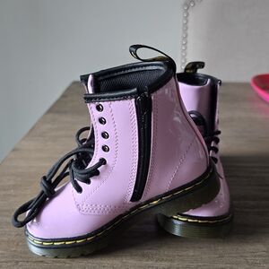 Dr. Martens Kids Boots in Pink and Black